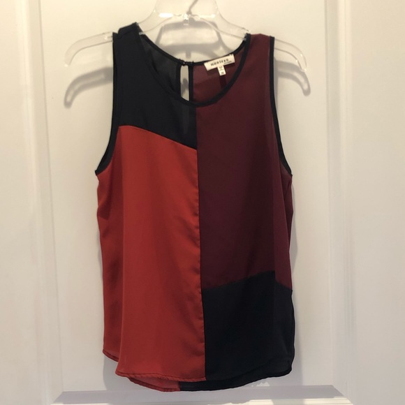 Colorblock top, beautiful fall colors, M - Picture 1 of 2